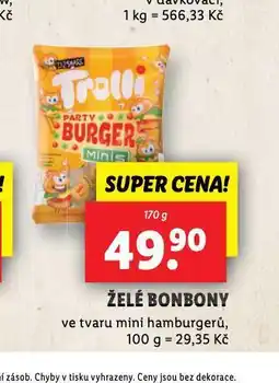 Lidl Želé bonbony nabídka
