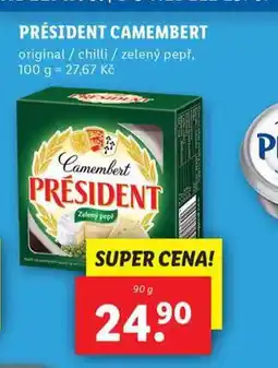 Lidl Président camembert nabídka