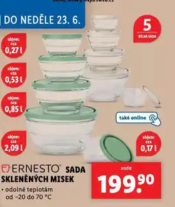 Lidl Sada skleněných misek nabídka