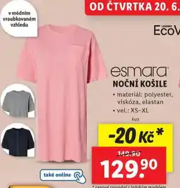 Lidl Noční košile nabídka