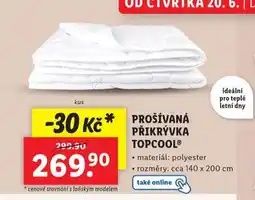 Lidl Prošívaná přikrývka nabídka