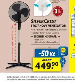 Lidl Stojanový ventilátor nabídka