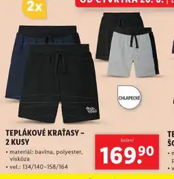 Lidl Teplákové kraťasy nabídka