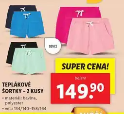 Lidl Teplákové šortky nabídka