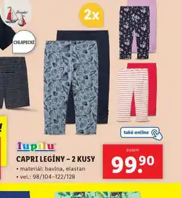 Lidl Capri legíny nabídka
