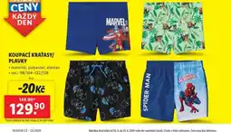 Lidl Koupací kraťasy / plavky nabídka