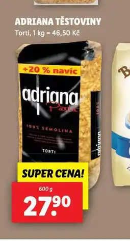 Lidl Adriana těstoviny nabídka