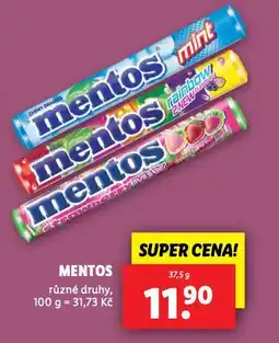 Lidl Mentos nabídka