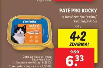 Lidl Coshida paté pro kočky nabídka