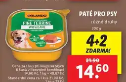 Lidl Orlando paté pro psy nabídka