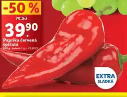 Lidl Paprika červená špičatá nabídka
