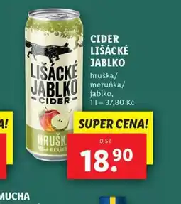 Lidl Cider lišácké jablko nabídka