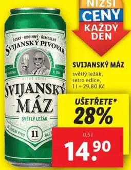 Lidl Pivo svijanský máz nabídka
