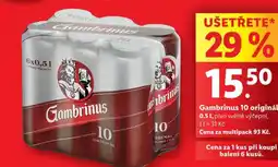 Lidl Pivo gambrinus originál 10 nabídka