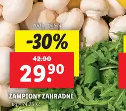 Lidl Žampiony zahradní nabídka