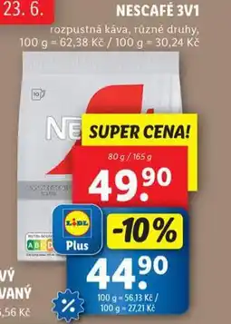 Lidl Nescafé 3v1 nabídka