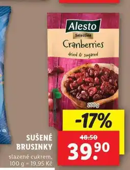 Lidl Sušené brusinky nabídka