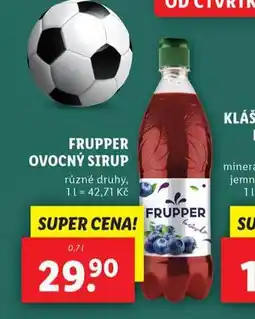 Lidl Frupper ovocný sirup nabídka
