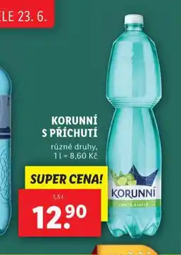 Lidl Korunní s příchutí nabídka
