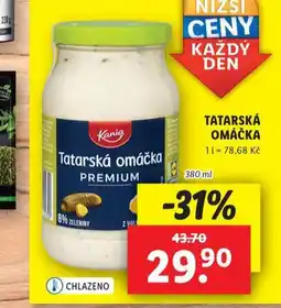 Lidl Tatarská omáčka nabídka