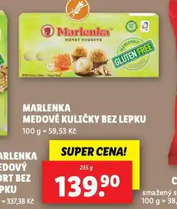 Lidl Marlenka medové kuličky bez lepku nabídka