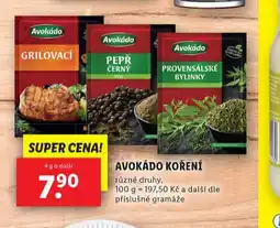 Lidl Avokádo koření nabídka