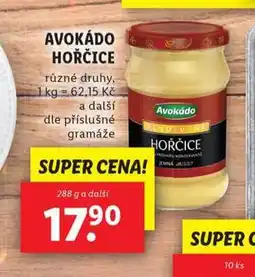 Lidl Avokádo hořčice nabídka
