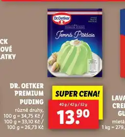 Lidl Dr. oetker premium puding nabídka