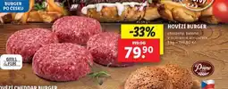 Lidl Hovězí burger nabídka