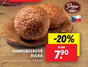 Lidl Hamburgerová bulka nabídka