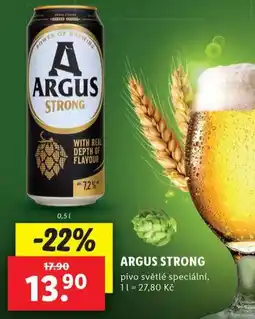 Lidl Pivo argus strong nabídka