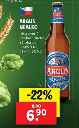 Lidl Pivo argus nealko nabídka