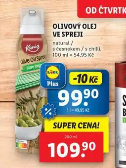 Lidl Olivový olej ve spreji nabídka