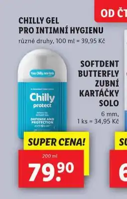 Lidl Chilly gel pro intimní hygienu nabídka