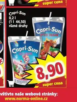 Norma Capri sun nabídka