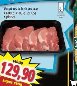 Vepřová krkovice plátky