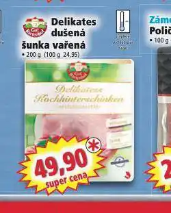 Norma Delikates dušená šunka vařená nabídka