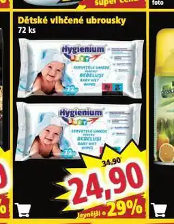 Norma Dětské vlhčené ubrousky nabídka