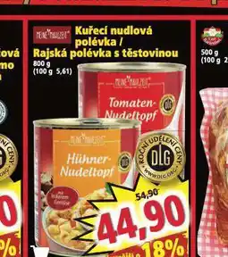 Norma Rajská polévka s těstovinou nabídka