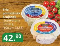 Trio pomazánek Krajánek