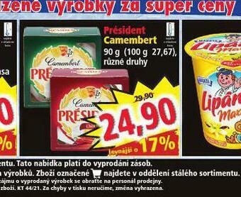 Norma Président camembert nabídka