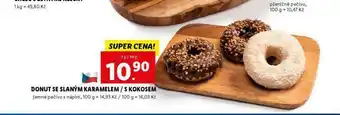 Lidl Donut se slaným karamelem / s kokosem nabídka