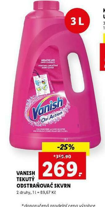Lidl Vanish tekutý odstraňovač skvrn nabídka