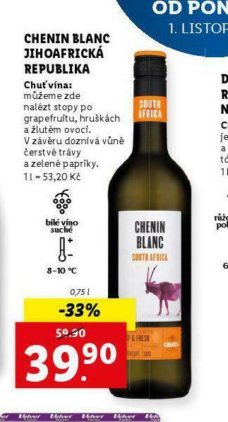 Chenin blanc jihoafrická republika