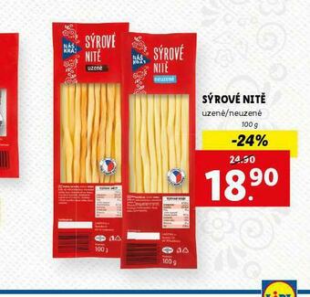 Lidl Sýrové nitě nabídka