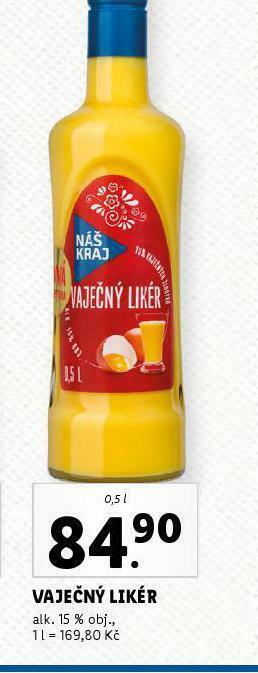 Lidl Vaječný likér nabídka