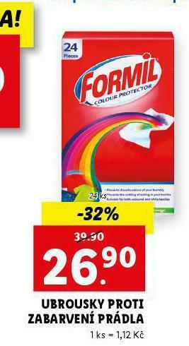 Lidl Formil ubrousky proti obarvení prádla nabídka