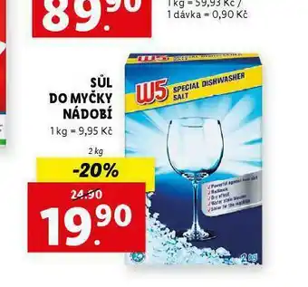 Lidl W5 sůl do myčky nabídka