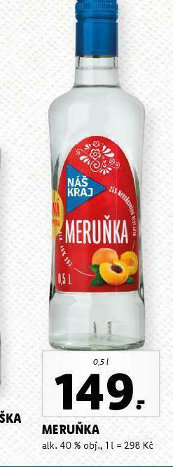 Lidl Meruňka nabídka