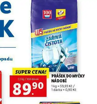 Lidl W5 prášek do myčky nabídka